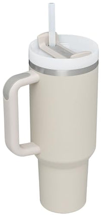 Thumbnail for Stanley Quencher H2.0 Tumbler with Handle and Straw 40 oz | Flowstate 3-Position Lid | Cup Holder Compatible for Travel | Insulated Stainless Steel Cup | BPA-Free | Dune