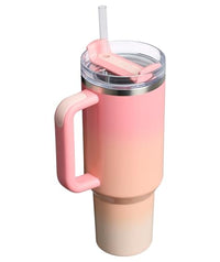 Thumbnail for STANLEY Quencher H2.0 Tumbler with Handle and Straw 40 oz | Flowstate 3-Position Lid | Cup Holder Compatible for Travel | Insulated Stainless Steel Cup | BPA-Free | Pink Mesa Sunset