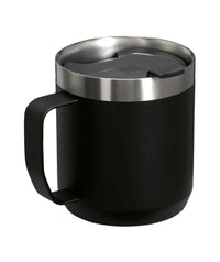 Thumbnail for STANLEY Stay-Hot Camp Mug 12 oz | Press Fit Drink Through Lid | Cup for Coffee, Tea and Drinks | Insulated Stainless Steel Coffee Mug | BPA-Free | Black 2.0