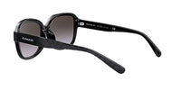 Thumbnail for Coach HC8298U Universal Fit Sunglasses, Black/Dark Grey Gradient, 57 mm