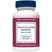 Thumbnail for The Vitamin Shoppe Myo & D-Chiro Inositol 40:1 - Hormone Balance & Ovarian Support | PCOS Wellness | 120 Vegetable Capsules | Women's Health