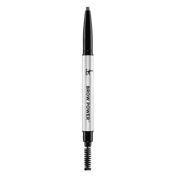 IT Cosmetics Brow Power Universal Taupe Brown Eyebrow Pencil (Taupe) -Long-Lasting, Budge-Proof, Nourishing Biotin & Antioxidants, Easy to Apply & Adjustable, Natural Brow Makeup