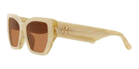 Thumbnail for Tory Burch TY7187U Brown & Ivory Horn Sunglasses 53mm