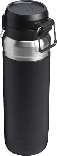 Thumbnail for Stanley Quick Flip GO Water Bottle 36 oz | Push Button Lid | Leakproof and Packable for Travel and Sports | Insulated Stainless Steel | BPA-Free | Black