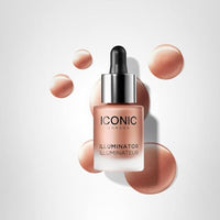 Thumbnail for ICONIC LONDON Illuminator | Liquid Highlighting Drops for a Radiant Glow, Cruelty-Free, Vegan Makeup, Blush (Peachy Rose) 0.45 Fl oz
