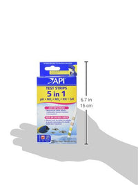 Thumbnail for API 5-in-1 Test Strips Freshwater and Saltwater Aquarium Test Strips 25-Count Box