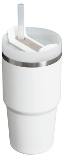 Stanley Quencher H2.0 Tumbler with Straw 20 oz | Flowstate 3-Position Lid | Cup Holder Compatible for Travel | Insulated Stainless Steel Cup | BPA-Free | Frost