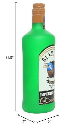 SILLY SQUEAKERS - Liquor Bottles - Dog Toy - 100% Vinyl. Made Durable & Strong. Novelty Play Toy. Many Bottles to Choose from and They Float (Blameson, Single)