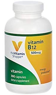 Thumbnail for The Vitamin Shoppe Vitamin B12 500MCG - Energy Production, Nervous System & Red Blood Cell Support, Daily B Vitamin (300 Capsules)