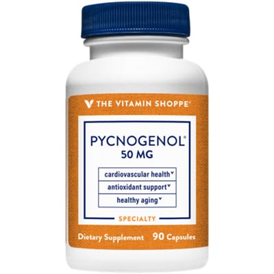 The Vitamin Shoppe Pycnogenol 50mg Antioxidant That Supports Cardiovascular, (90 Capsules)