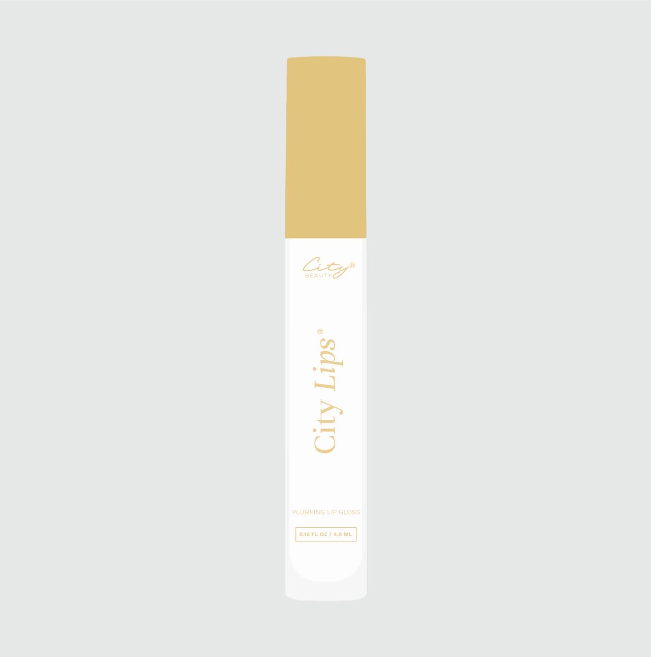 City Beauty City Lips Clear - Plumping Lip Gloss - Hydrate & Volumize - High Shine Lip Plumper - Hyaluronic Acid & Peptides Visibly Smooth Lip Wrinkles - Cruelty-Free (Clear, Pack of 1)