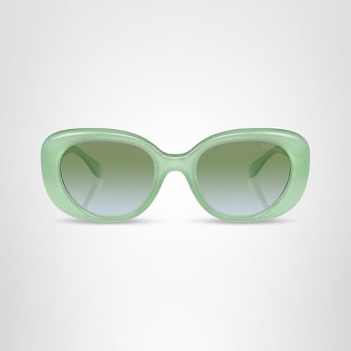 COACH Sunglasses HC 8391 U 5807I7 Cr609 Milky Mint Green Blue Gr
