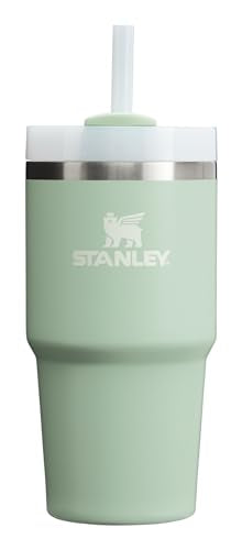 Stanley Quencher H2.0 Tumbler with Straw 20 oz | Flowstate 3-Position Lid | Cup Holder Compatible for Travel | Insulated Stainless Steel Cup | BPA-Free | Matcha Cream