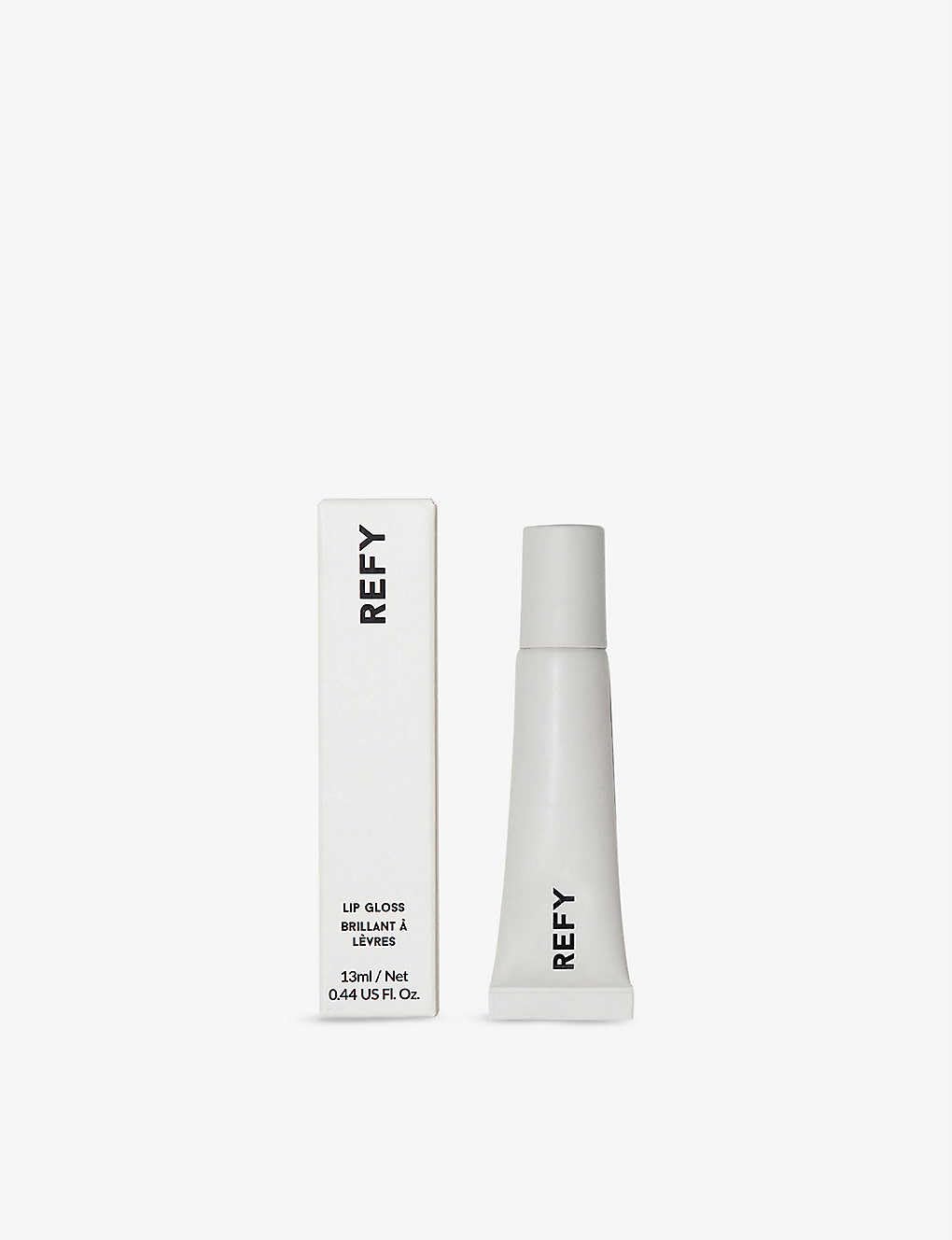 REFY Lip Gloss, Clear, 0.44 Fl Oz - High-shine, Non-stick, Long-lasting, Nourishing, Smooth