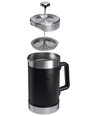 Thumbnail for STANLEY Classic Stay-Hot French Press Coffee Maker 48 oz | 5 Minute Brew, 4 Hours Hot | Mesh Filter for Coffee Grounds | Insulated Stainless Steel French Press | BPA-Free | Black 2.0