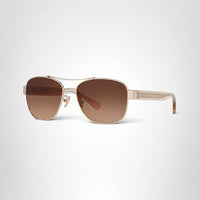 Thumbnail for Coach HC7064 Sunglasses, Light Gold/Brown Gradient, 56 mm