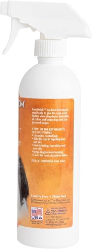 Thumbnail for Bio-Groom Coat Polish Dog Spray – Scented Dog Bathing Supplies, Puppy Wash, Cat & Dog Grooming Supplies for Sensitive Skin, Cruelty-Free, Made in USA, Tearless Dog Products – 16 fl oz 1-Pack