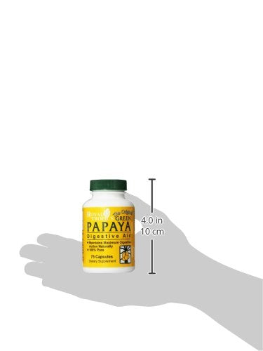 Royal Tropics The Original Green Papaya Digestive Aid Capsules, 75 Count