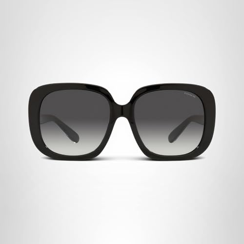 Coach Sunglasses HC 8323 U 50028G C6185 Black Light Grey G