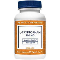 Thumbnail for The Vitamin Shoppe L-Tryptophan 500MG, Supports Relaxation, Positive Mood & Sleep (60 Veggie Capsules)