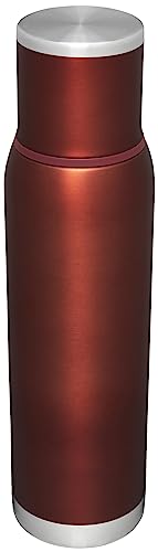Stanley Adventure-To-Go Vacuum Bottle 1.4 qt | Wide Mouth with Leakproof Cup Lid | Keep Drinks Hot or Cold | Packable for Travel | Insulated Stainless Steel Thermal Bottle | BPA-Free | Clay Glow