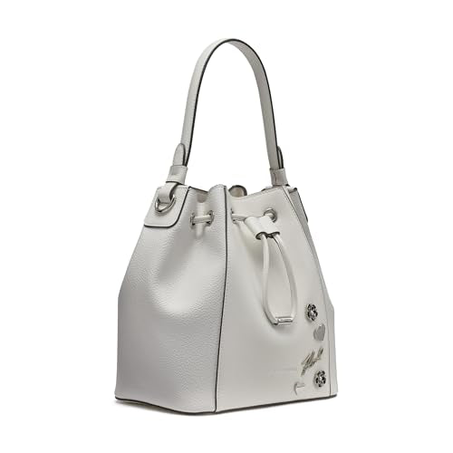 KARL LAGERFELD Paris Women's Handbags Bucket, White, One Size