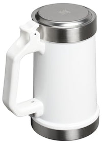 Thumbnail for Stanley Classic Bottle Opener Beer Stein 24 oz | Flip Up Lid and Heavy Duty Handle with Built In Bottle Opener | Insulated Stainless Steel Beer Mug | BPA-Free | Cream Gloss