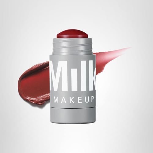 Milk Makeup Lip + Cheek Stick – Buildable Cream Blush + Lip Color w/Hydrating Mango Butter + Avocado Oil for a Natural Flush – Long-Lasting, Multiuse, Vegan Formula – Muse (Deep Burgundy), 0.21 oz