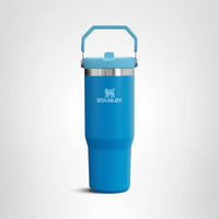 Thumbnail for Stanley IceFlow Stainless Steel Tumbler - Vacuum Insulated Water Bottle for Home, Office or Car Reusable Cup with Straw Leak Resistant Flip Cold for 12 Hours or Iced for 2 Days, Azure, 30 OZ / 0.89 L