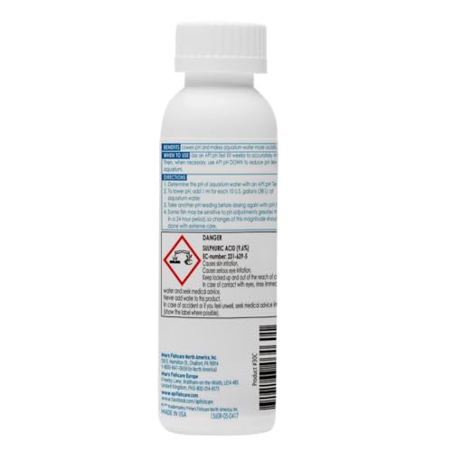 API pH DOWN Freshwater Aquarium Water pH Reducing Solution 4-Ounce Bottle