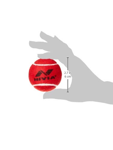 Nivia Heavy Red Cricket Tennis Hard Ball