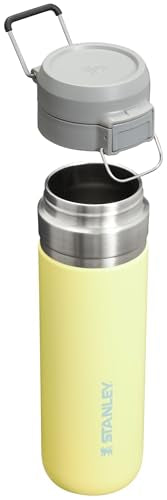 Thumbnail for Stanley Quick Flip GO Water Bottle 24 oz | Push Button Lid | Leakproof and Packable for Travel and Sports | Insulated Stainless Steel | BPA-Free | Pomelo