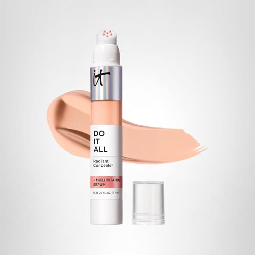 IT Cosmetics Do It All Radiant Concealer ­­– Makeup Concealer – Hydrate & Brighten – Creaseless Medium Coverage & Radiant Finish ­­– Niacinamide & Hyaluronic Acid - Light Medium Cool, 0.2 Fl Oz