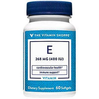 Thumbnail for The Vitamin Shoppe Vitamin E 400IU - Natural Source, Supports Healthy Cardiovascular System, Immune Health & Eye Health - Once Daily (60 Softgels)