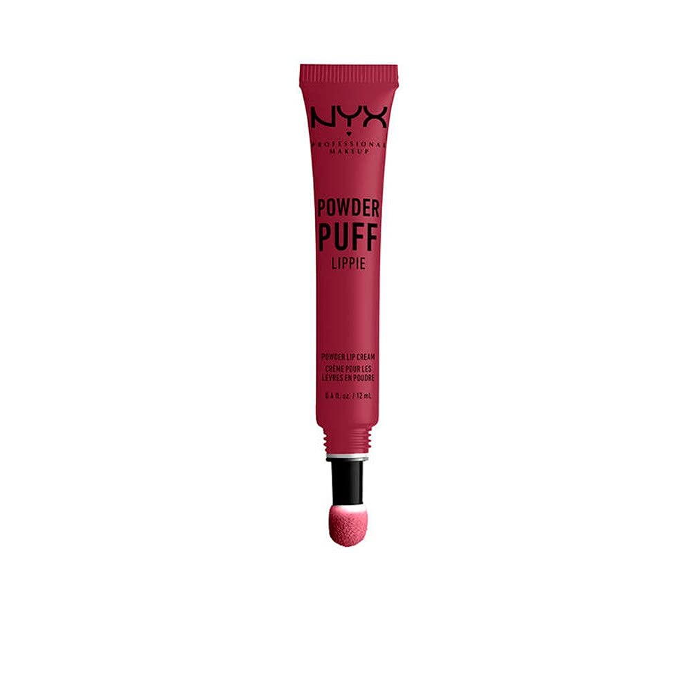 NYX PROFESSIONAL MAKEUP Powder Puff Lippie Lip Cream, Liquid Lipstick - Prank Call (Burgundy)