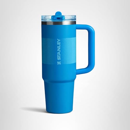 STANLEY Quencher ProTour Flip Straw Tumbler with Leakproof Lid 30 oz | Built-in Straw and Handle | Cup Holder Compatible for Travel | insulated Stainless Steel Cup | BPA-Free | Azure Fade