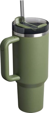 Thumbnail for Stanley Quencher H2.0 Tumbler with Handle and Straw 40 oz | Flowstate 3-Position Lid | Cup Holder Compatible for Travel | Insulated Stainless Steel Cup | BPA-Free | Dried Pine