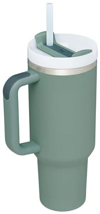 Thumbnail for STANLEY Quencher H2.0 Tumbler with Handle and Straw 40 oz | Flowstate 3-Position Lid | Cup Holder Compatible for Travel | Insulated Stainless Steel Cup | BPA-Free | Shale