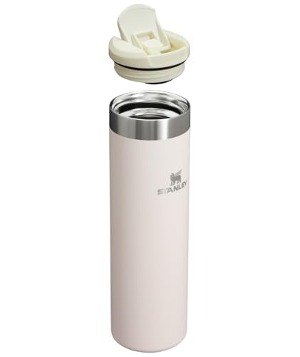 Stanley AeroLight Transit Bottle 20 oz | Locking Drink Through Lid | Leak Resistant Water Bottle or Coffee Travel Mug | Lightweight Insulated Stainless Steel | BPA-Free | Rose Quartz