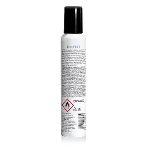 COLOR WOW Color Control Purple Toning + Styling Foam – Instantly rids Blonde & Gray hair of brassy, yellow tones, Alcohol free, crunch free styling