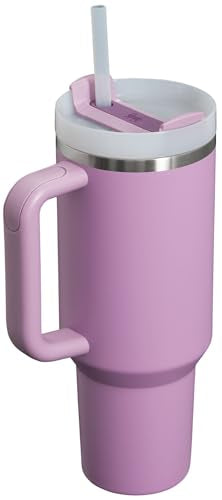 STANLEY Quencher H2.0 Tumbler with Handle and Straw 40 oz | Flowstate 3-Position Lid | Cup Holder Compatible for Travel | Insulated Stainless Steel Cup | BPA-Free | Lilac
