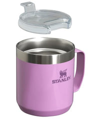 Thumbnail for Stanley Stay-Hot Camp Mug 12 oz | Press Fit Drink Through Lid | Cup for Coffee, Tea and Drinks | Insulated Stainless Steel Coffee Mug | BPA-Free | Lilac Gloss