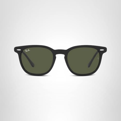 Ray-Ban RB2298 Hawkeye Square Sunglasses, Black/Green, 50 mm