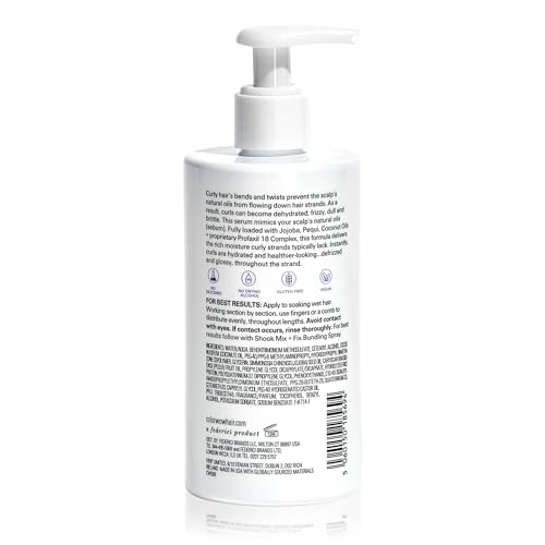 COLOR WOW Curl Wow Flo-etry Vital Natural Serum – Rich-oil blend moisturizes dry, dehydrated strands from root to tip for instantly plump, plush, juicy curls, No weight or greasy feel!