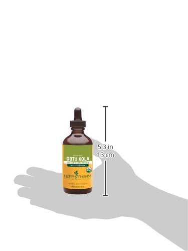 Herb Pharm Certified Organic Gotu Kola Liquid Extract for Musculoskeletal System Support - 4 Ounce