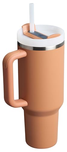 Stanley Quencher H2.0 Tumbler with Handle and Straw 40 oz | Flowstate 3-Position Lid | Cup Holder Compatible for Travel | Insulated Stainless Steel Cup | BPA-Free | Toast