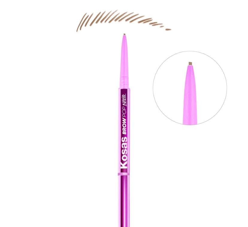 Kosas Brow Pop Nano Ultra-Fine Detailing Pencil - Soft Brown (Light brown/dark blonde)