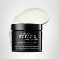 Thumbnail for philosophy ultimate miracle worker multi-rejuvenating nighttime serum-in-cream face moisturizer - with retinol - targets all major signs of aging including fine lines & wrinkles - 2 fl oz