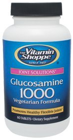 The Vitamin Shoppe Glucosamine 1,000MG, Vegetarian Source Shellfish Free, Supports Joint Health (60 Tablets)