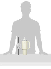 Thumbnail for STANLEY Quencher H2.0 Tumbler with Handle and Straw 40 oz | Flowstate 3-Position Lid | Cup Holder Compatible for Travel | Insulated Stainless Steel Cup | BPA-Free | Cream 2.0